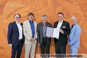 In Düsseldorf auf der METEC 2023 unterzeichneten Primetals Technologies und ABF einen Partnerschaftsvertrag.